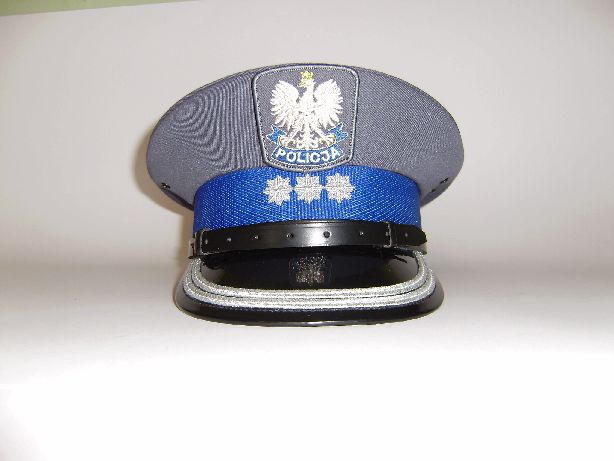Czapka gabardynowa st. oficerw Policji